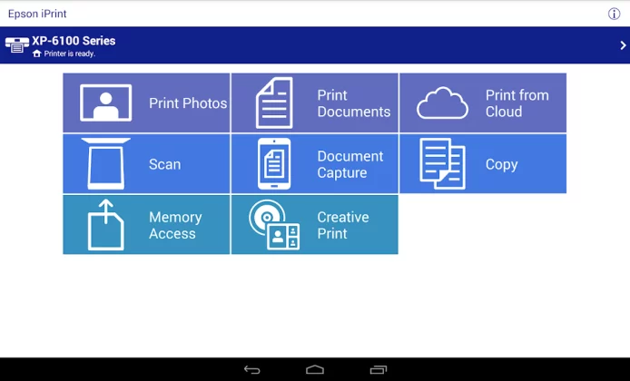 Epson iPrint captura de tela 6