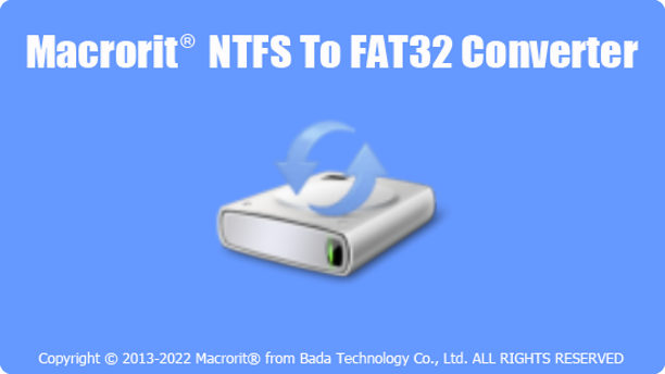 Macrorit NTFS to FAT32 Converter banner baixesoft