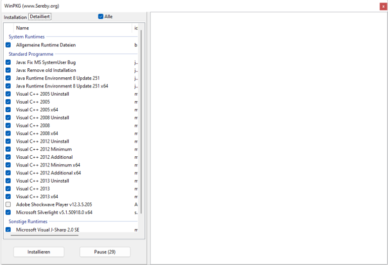 All in one runtimes para windows download