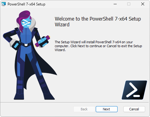 Instalador Windows PowerShell 7