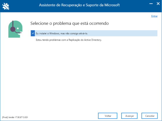 Assistente de Recuperacao e Suporte da Microsoft captura de tela 2 baixesoft