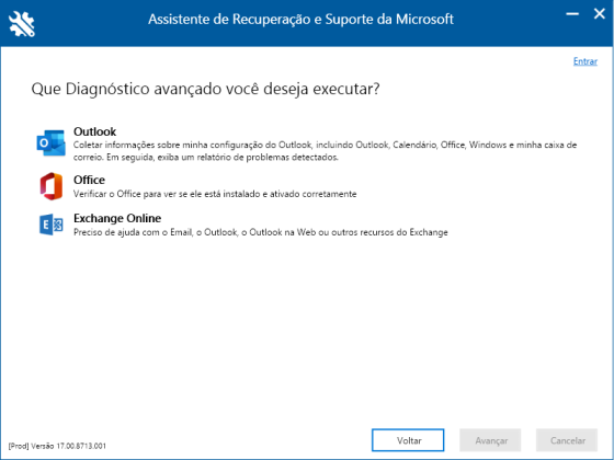 Assistente de Recuperacao e Suporte da Microsoft captura de tela 3 baixesoft