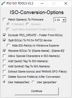 PS3 ISO Tools captura de tela 2
