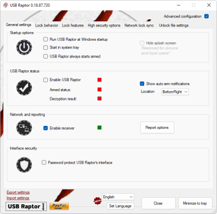 USB Raptor captura de tela 2 baixesoft