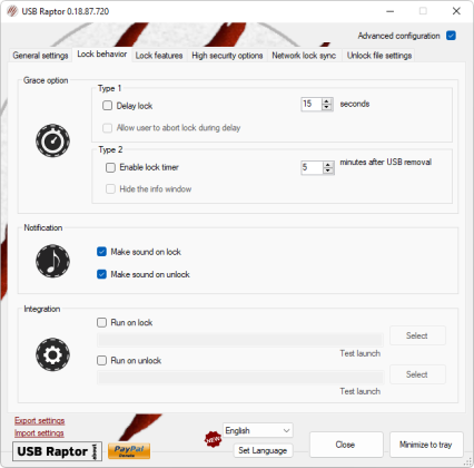 USB Raptor captura de tela 3 baixesoft