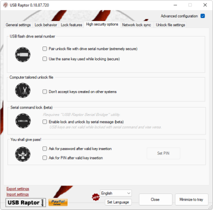 USB Raptor captura de tela 4 baixesoft