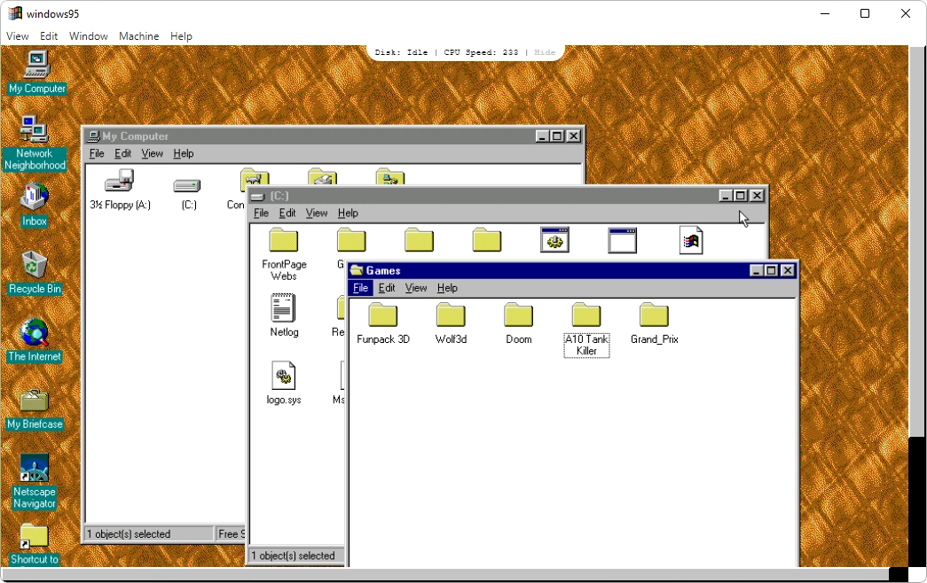 Windows 95 Portable captura de tela 2