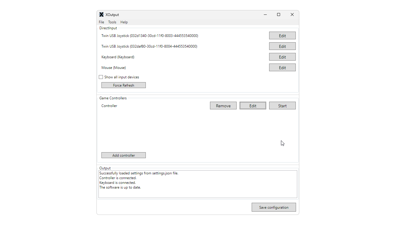 XOutput exemplo pratico 02
