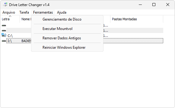 Drive Letter Changer captura de tela demo