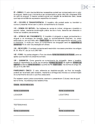 Modelo de Contrato de Locacao de Imovel Residencial pagina 2