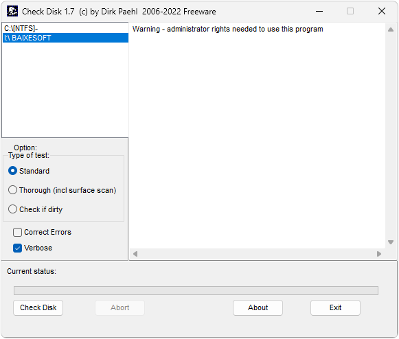 CheckDisk demo
