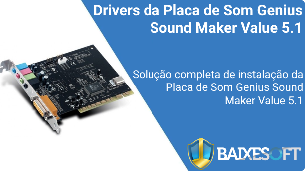 banner Placa de Som Genius Sound Maker Value 5.1