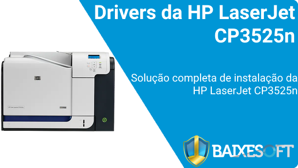 HP LaserJet CP3525n banner