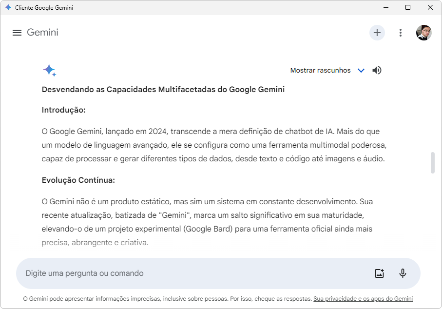 Cliente Google Gemini demo 03