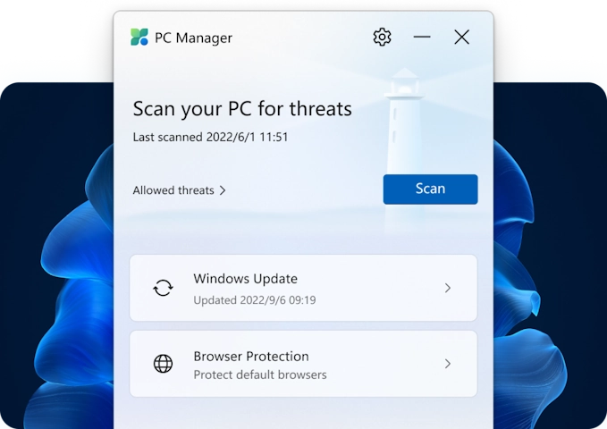 Microsoft PC Manager Scan