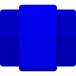 ícone azul modificado do WSA para Windows 10. Foi modificado para destacar que é uma adaptação não oficial do WSA do Windows 11 para Windows 10.
