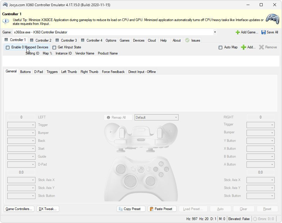 X360CE tutorial 01