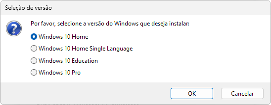 versao do windows rufus