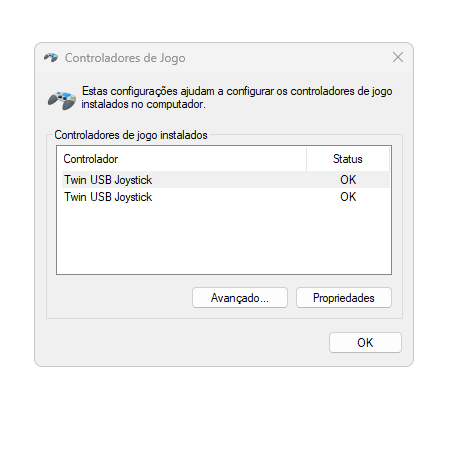 Teste driver universal gamepad